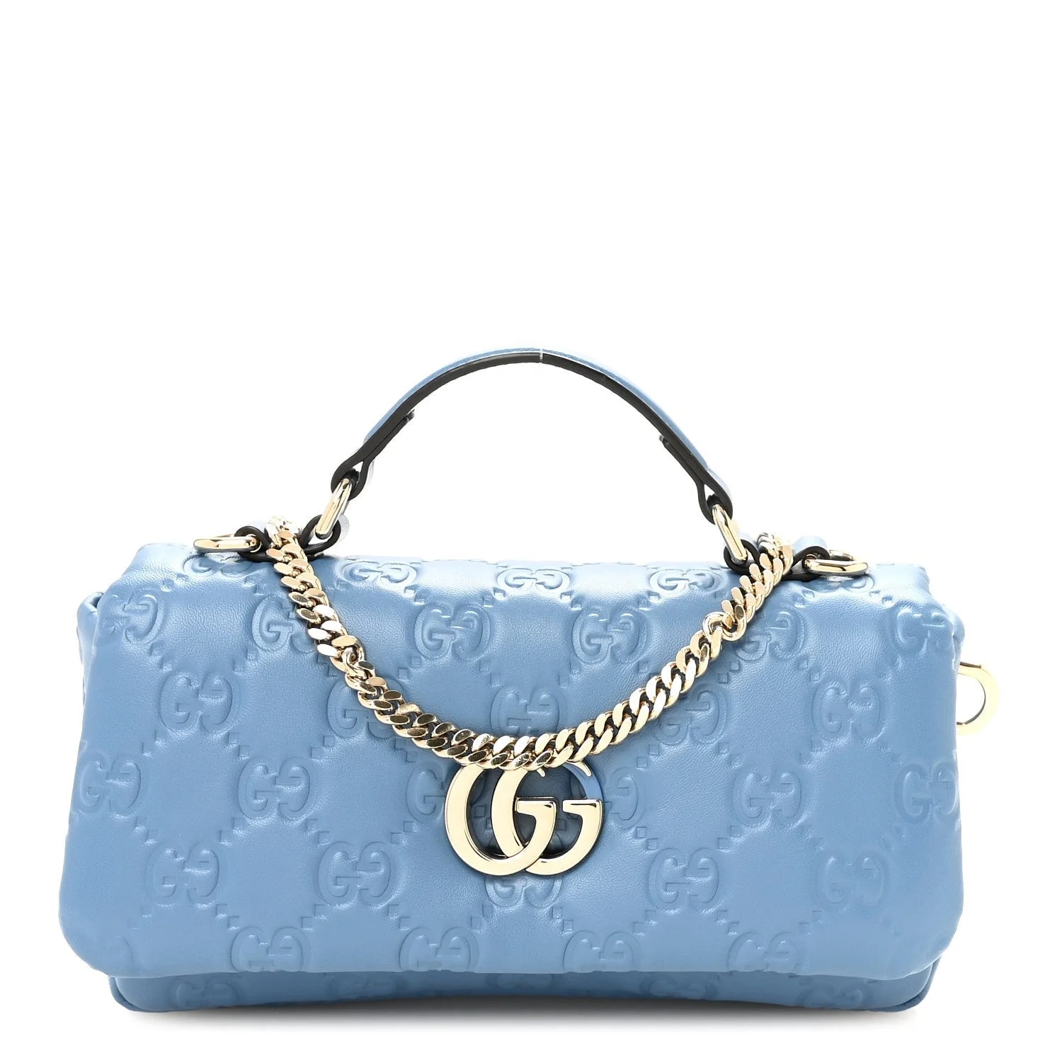 Gucci — Embossed Mini GG Milano Top Handle — Handbag — resale