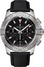 Breitling — Breitling Avenger B01 Black Baton Dial Leather Strap AB0147101B1X1 — Watch — resale