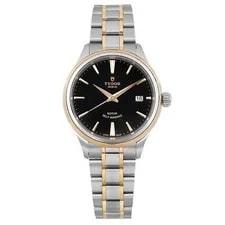 Tudor — Tudor Style 38mm 18K Yellow Gold Steel Black Dial Automatic 12503-0003 — Watch — resale