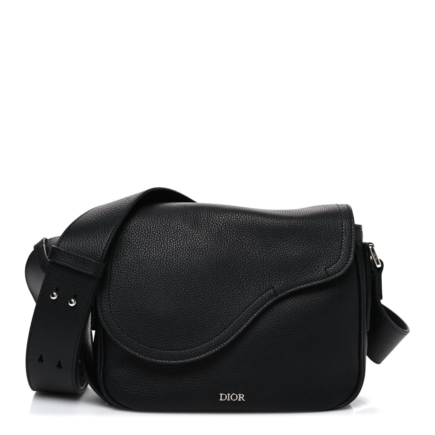 Dior — Grained Saddle Messenger — Handbag — resale