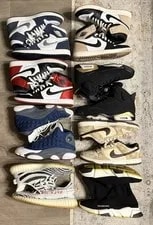 Balenciaga — 8 Pair of Pack - Size 10: By Balenciaga, Dunks, AJ1s, Yeezy, AJ7, A J13 — Sneaker — resale
