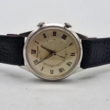 Jaeger-LeCoultre — Jaeger-lecoultre Alarm Silver Dial Manual Wind Man's / E091 — Watch — resale
