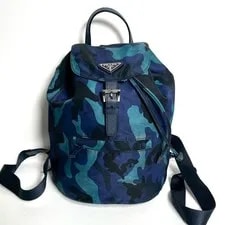 Prada — Excellent Condition Prada Triangle Logo Camouflage Backpack — Handbag — resale
