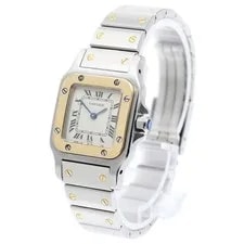 Cartier — Cartier Santos Galbé SM W20012C4 24mm Ss/yg Beige Dial Quartz #C185 — Watch — resale