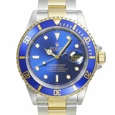Rolex — Rolex Submariner 16613 Blue Case Size 40mm X 40mm #332117 — Watch — resale