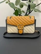 Gucci — Gucci GG Marmont Diagonal Quilt — Handbag — resale