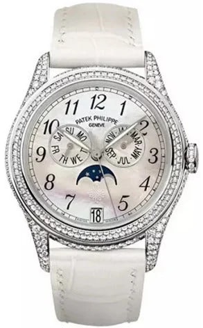 Worldofluxuryus — Patek Philippe Complicated 18K White Gold & Diamonds Lady's — Watch — resale