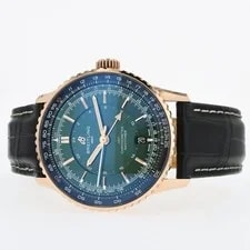 Breitling — Breitling Navitimer Automatic Green Dial Solid 18kt Rose Gold 41mm R32310 — Watch — resale