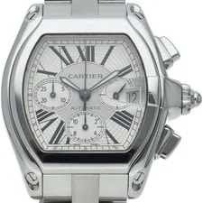 Cartier — Cartier Roadster XL Chronograph (Late Model) W62019X6 Stainless Steel ... — Watch — resale