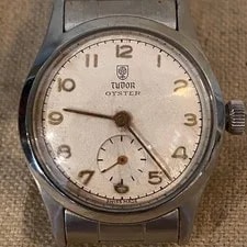 Tudor — Tudor Oyster Manual Wind Shield Rose Dial ~1940S Antique — Watch — resale