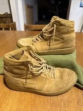 Air Jordan — Air Jordan 1 Retro High OG Wheat 2017 555088-710 Size 10 Gum — Sneaker — resale
