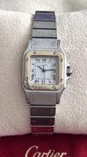 Cartier — Cartier Santos Galbee 1430 Automatic Gold &Steel 24mm — Watch — resale