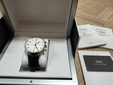IWC — IWC Portugieser IW371446 Blue Dial Manual Wind Excellent Condition — Watch — resale
