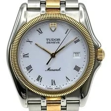 Tudor — Tudor 15633 Monarch White Dial Gold Stainless Steel Quartz — Watch — resale