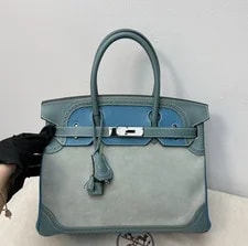 Hermès — Auth Hermès Birkin 30 Ghillies Griper Mix Palladium — Handbag — resale