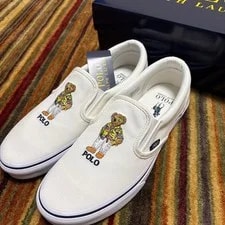 Ralph Lauren — 8.5US Ralph Lauren Shoes Polo Bear Embroidery Slippers Limited Edition Vhtf — Sneaker — resale