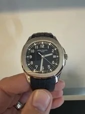 Patek Philippe — Patek Philippe Aquanaut 5168G Blue | 2020 | White Gold | Full Set — Watch — resale