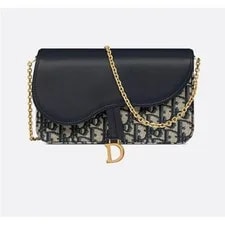 Dior — Dior Christian Saddle Medium Chain Crossbody M928 120745334 — Handbag — resale