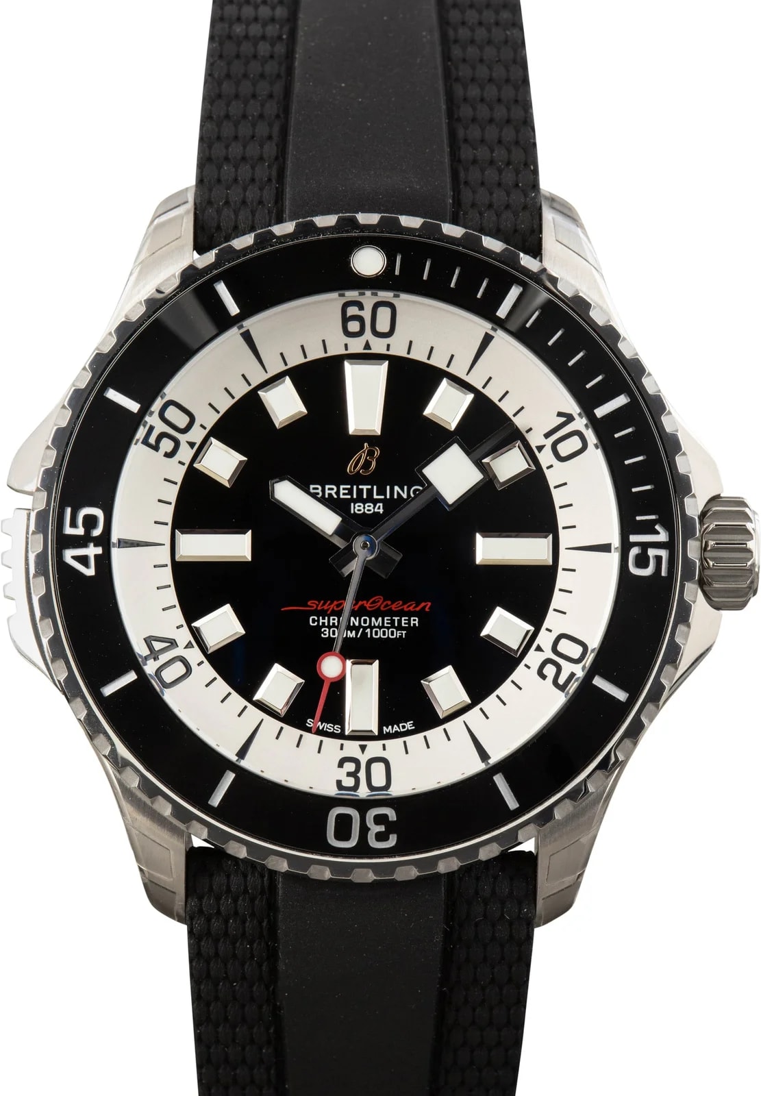 Breitling — Breitling Superocean Automatic 46 Stainless Steel Black Dial — Watch — resale