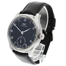 IWC — IWC Portugieser IW510202 43mm SS Black Dial Hand-Wind Date Small Seconds #C161 — Watch — resale