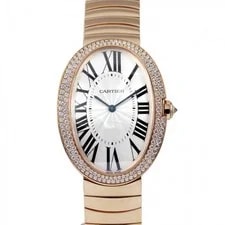 Cartier — Cartier Baignoire WB520003 Pink Gold Diamond 32.0mm Silver Dial #YKW093 — Watch — resale