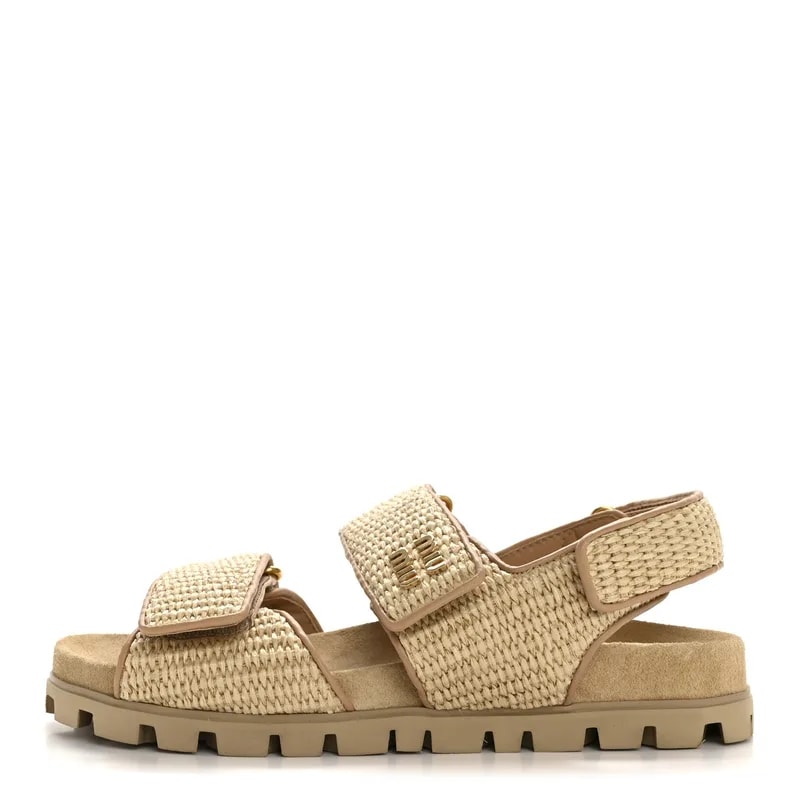 Miu Miu — Sporty 38 Naturale — Designer Shoe — resale