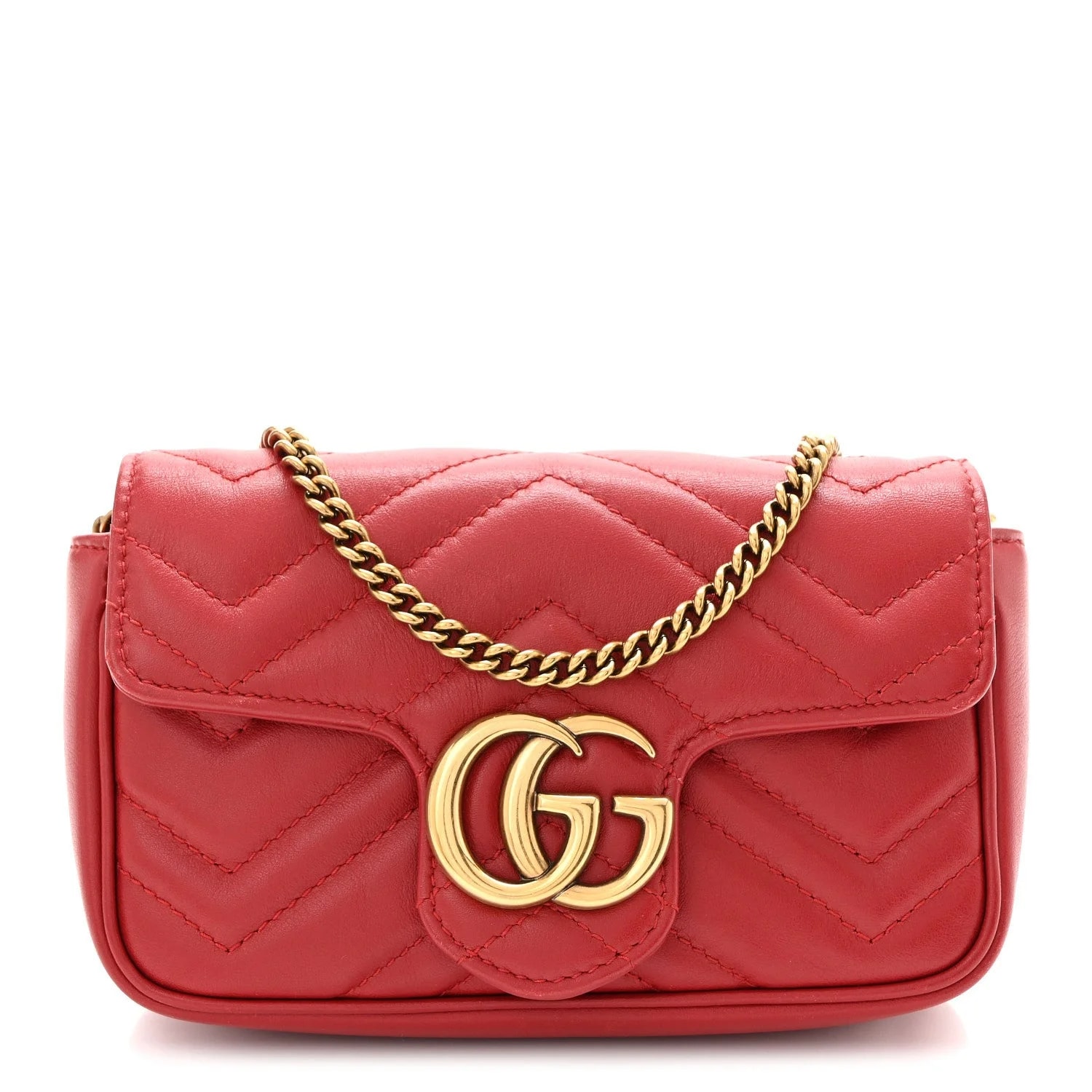 Gucci — Matelasse Mini GG Marmont Hibiscus — Handbag — resale