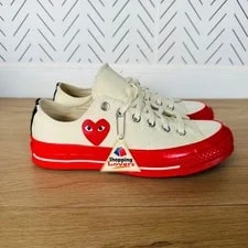 Converse — ❤️Converse Hearts Chuck Comme des Garcons Sz 4 Shoes A01796C — Sneaker — resale