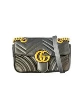 Gucci — Authentic Gucci GG Marmont Matelassé Mini Matelassé Crossbody — Handbag — resale