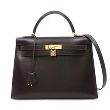 Hermès — Hermes Kelly 32 Chocolat Hand 90318855 — Handbag — resale