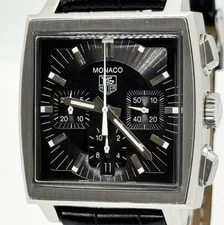 TAG Heuer — TAG Heuer Monaco CW2111.FC6177 Black Automatic With Box and Warranty — Watch — resale