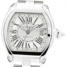 Cartier — Cartier Roadster W62032X6 GMT Silver Dial Automatic Watch_905603 — Watch — resale