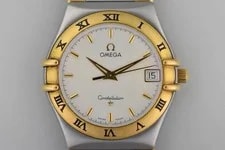 Omega — Omega Constellation 396.1201 Two Tone Steel & 18k Gold Quartz 34mm — Watch — resale
