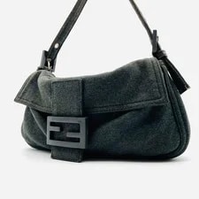 Fendi — Excellent Fendi Cotton Mamma Baguette — Handbag — resale