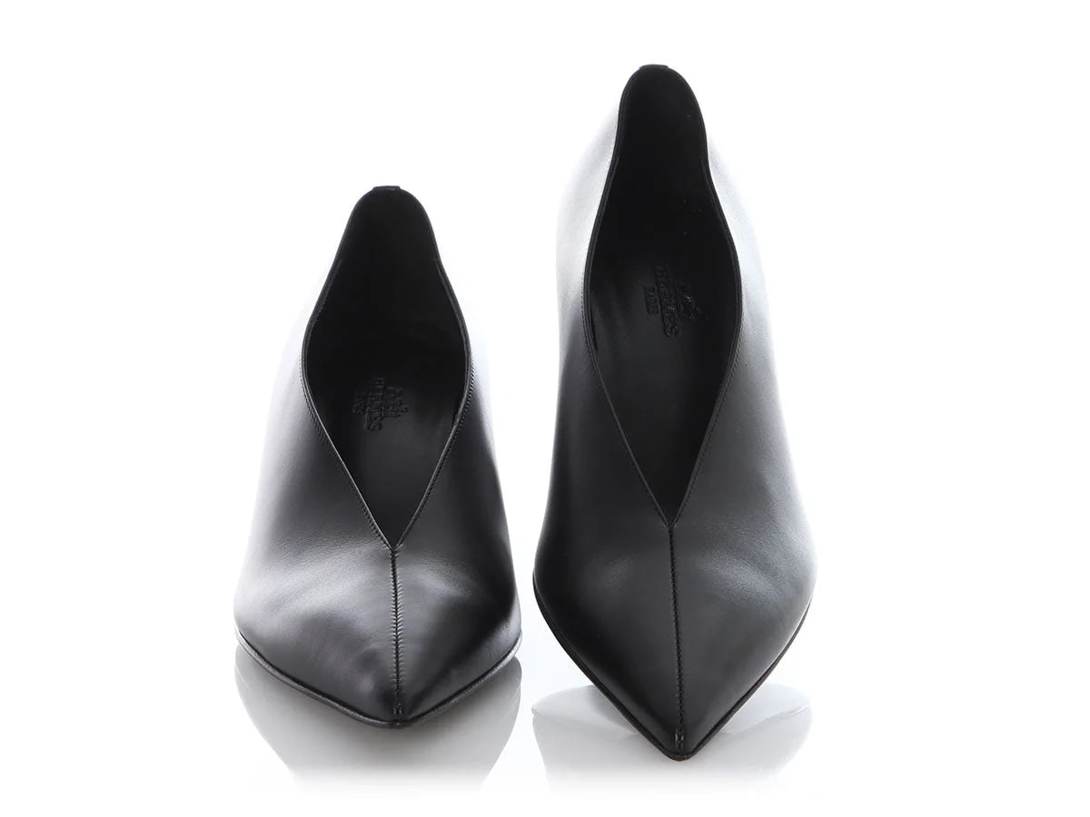 Hermès — Hermès Pointed Toe Wedges — Designer Shoe — resale