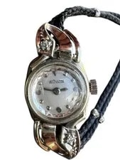 Jaeger-LeCoultre — Jaeger-LeCoultre 18K White Gold Full Diamond ' Hand Winding — Watch — resale
