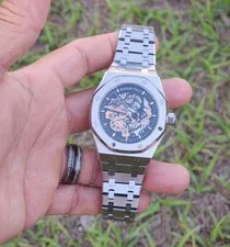 Audemars Piguet — Audemars Piguet Royal Oak Skeleton Dial Automatic SS Bracelet Exhibition Back — Watch — resale