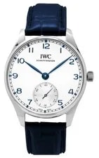 IWC — IWC Portugieser Leather Strap Silver Dial Automatic IW358304 — Watch — resale