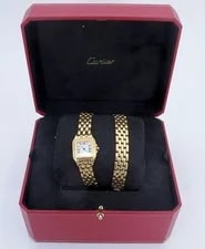 Cartier — Original 18K Cartier Panthere Wrap Around Small Model With Box/Card — Watch — resale