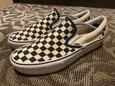 VANS — 9.5US Platform Vans Checkerboardraleigh Slip-Ons LTD Collection Orig — Sneaker — resale