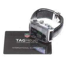 Tag Heuer — TAG Heuer Monaco Racing CAW2117 39mm SS Black Dial Automatic Chronograph #C040 — Watch — resale