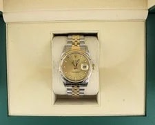Rolex — 1991 Rolex Datejust 16233 Champagne Diamond Dial TT 18kt Jubilee No Papers 36mm — Watch — resale