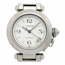 Cartier — Cartier Pasha C de W31015M7 Stainless Steel 35mm White Dial #TSW438 — Watch — resale