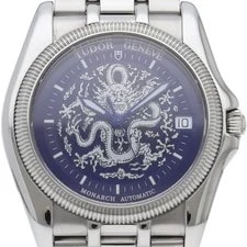 Tudor — Tudor Monarch Dragon 36mm 38630 Stainless Steel mensWatch Blue — Watch — resale