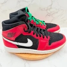 Air Jordan — Air Jordan 1 Mid SE Christmas Size 8 US DQ8417 006 — Sneaker — resale