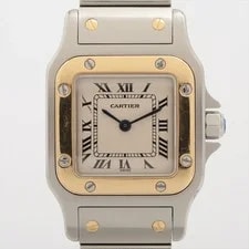 Cartier — Cartier Santos Galbee W20012C4 Ss×yg QZ Ivory-Face 1 Extra Link — Watch — resale