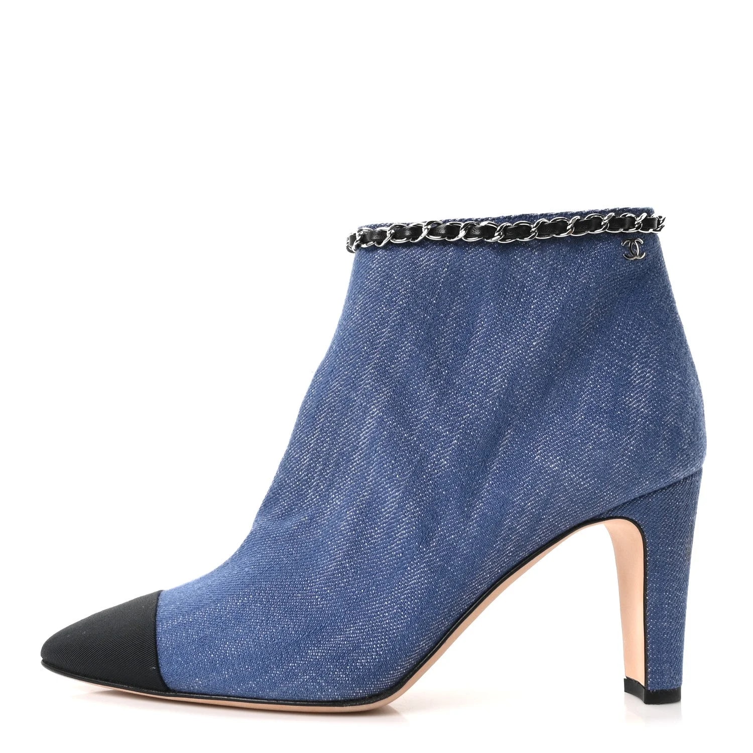 Chanel — Grosgrain Cap Toe Short 38 — Designer Shoe — resale