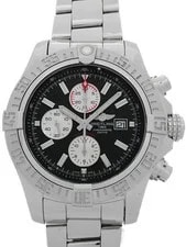 Breitling — Breitling Super Avenger 2 A13371 49mm Black Dial Stainless Steel Box #T216 — Watch — resale