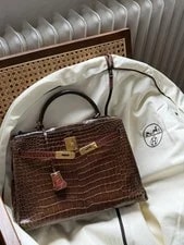 Hermès — Hermes Kelly 32 Shiny Patina Birkin 1940 — Handbag — resale