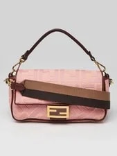 Fendi — Fendi Cotton Medium Baguette - 8BR600 — Handbag — resale